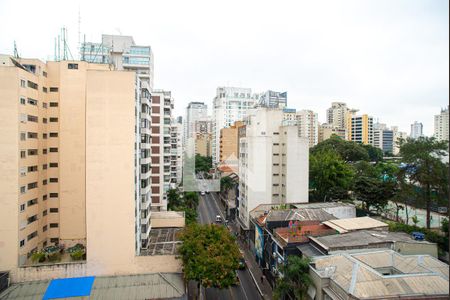 Vista da Varanda da Sala/Quarto de kitnet/studio para alugar com 1 quarto, 23m² em Consolação, São Paulo