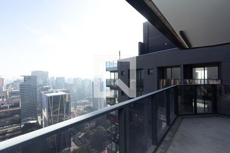 Varanda  de kitnet/studio à venda com 1 quarto, 77m² em Itaim Bibi, São Paulo