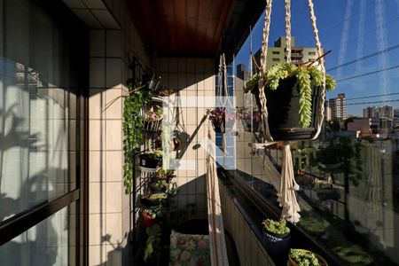 Sacada da Sala de apartamento à venda com 3 quartos, 107m² em Vila Bastos, Santo André