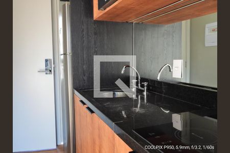 Cozinha de kitnet/studio para alugar com 1 quarto, 21m² em Vila Mariana, São Paulo