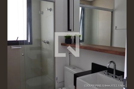 Banheiro de kitnet/studio para alugar com 1 quarto, 21m² em Vila Mariana, São Paulo