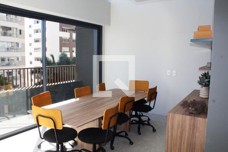 Studio para alugar com 27m², 1 quarto e sem vagaCoworking no Hall do Andar