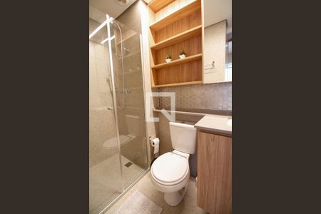 Banheiro da Suíte de kitnet/studio para alugar com 1 quarto, 37m² em Pinheiros, São Paulo