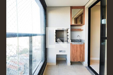 Varanda Gourmet de apartamento à venda com 2 quartos, 54m² em Parque das Nações, Santo André