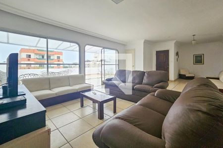 Sala de apartamento para alugar com 4 quartos, 300m² em Vila Júlia, Guarujá