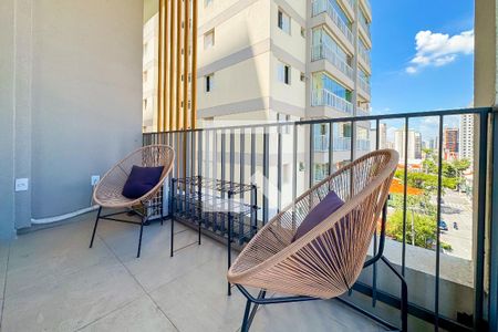 Varanda da Sala de kitnet/studio à venda com 1 quarto, 34m² em Vila Mariana, São Paulo