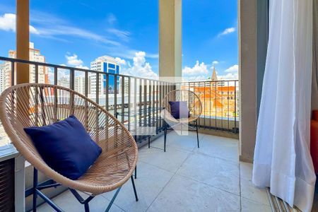 Varanda da Sala de kitnet/studio à venda com 1 quarto, 34m² em Vila Mariana, São Paulo