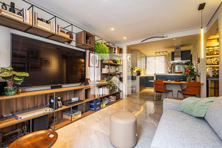 Sala/Cozinha de apartamento à venda com 3 quartos, 101m² em Pinheiros, São Paulo