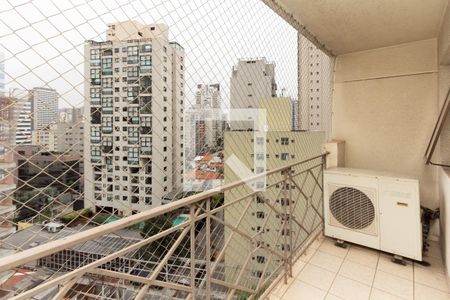 Varanda da Sala de apartamento à venda com 2 quartos, 51m² em Vila Olímpia, São Paulo