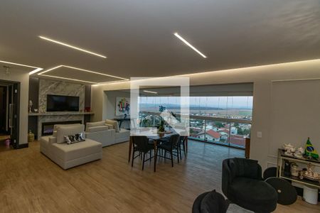 Sala de Estar/Jantar de apartamento à venda com 3 quartos, 137m² em Loteamento Alphaville Campinas, Campinas
