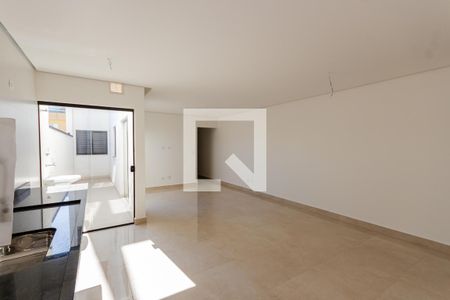 Sala/Cozinha de apartamento à venda com 3 quartos, 80m² em Parque das Nações, Santo André