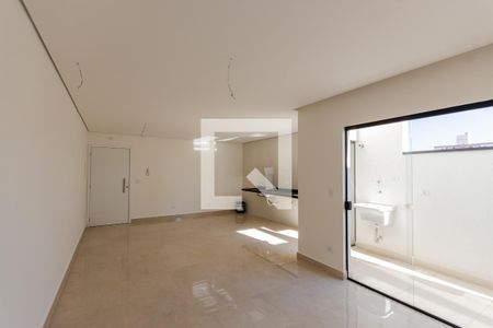 Sala/Cozinha de apartamento à venda com 3 quartos, 80m² em Parque das Nações, Santo André