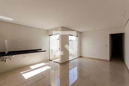 Sala/Cozinha de apartamento à venda com 3 quartos, 80m² em Parque das Nações, Santo André