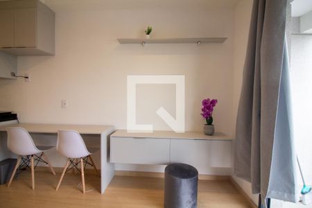 Sala / Quarto - Studio de kitnet/studio para alugar com 1 quarto, 32m² em Santo Amaro, São Paulo
