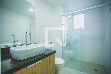 Banheiro de kitnet/studio para alugar com 1 quarto, 34m² em Vila Clementino, São Paulo