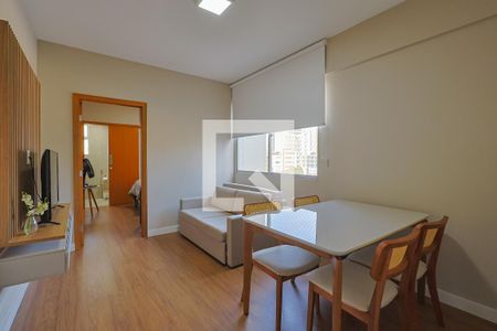 Sala de apartamento para alugar com 1 quarto, 40m² em Funcionários, Belo Horizonte