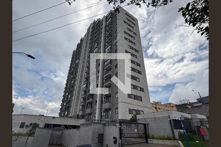 Fachada e portaria de apartamento à venda com 1 quarto, 44m² em Vila Santa Luzia, São Bernardo do Campo