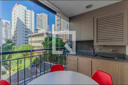 Varanda da Sala de apartamento à venda com 1 quarto, 33m² em Vila Mariana, São Paulo