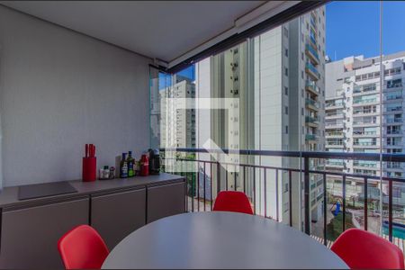 Varanda da Sala de apartamento à venda com 1 quarto, 33m² em Vila Mariana, São Paulo