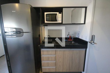 Cozinha de kitnet/studio para alugar com 1 quarto, 19m² em Vila Mariana, São Paulo