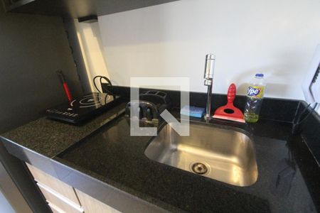 Cozinha de kitnet/studio para alugar com 1 quarto, 19m² em Vila Mariana, São Paulo