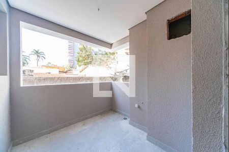 Varanda da Sala de apartamento à venda com 2 quartos, 57m² em Jardim Bela Vista, Santo André