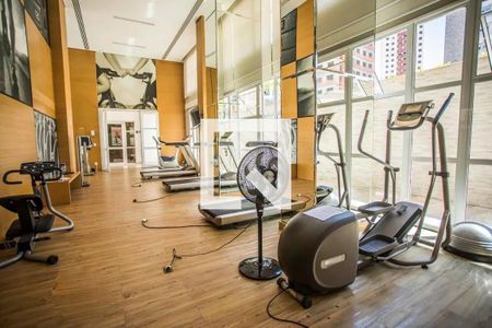 Área comum - Academia de apartamento para alugar com 1 quarto, 68m² em Chácara Inglesa, São Paulo