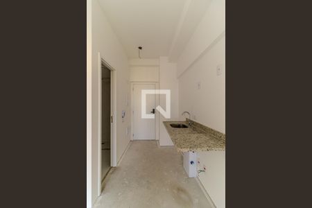 Cozinha de kitnet/studio à venda com 1 quarto, 24m² em Santa Efigênia, São Paulo