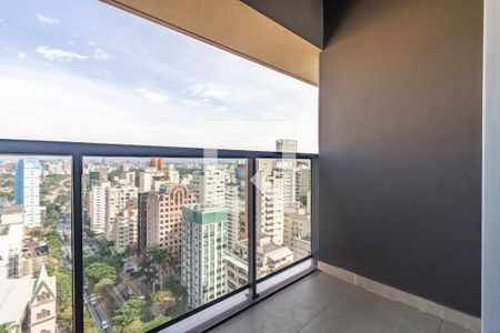 Varanda de kitnet/studio à venda com 1 quarto, 21m² em Jardim Paulista, São Paulo