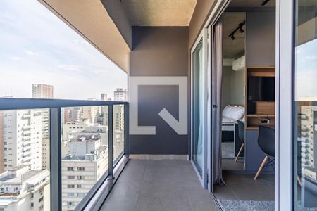 Varanda de kitnet/studio à venda com 1 quarto, 21m² em Jardim Paulista, São Paulo