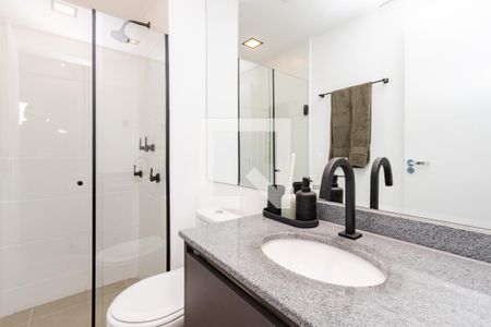Studio para alugar com 24m², 1 quarto e sem vaga Studio para alugar com 24m², 1 quarto e sem vagaBanheiro