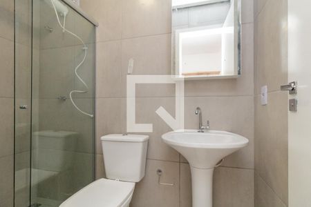 Banheiro de kitnet/studio para alugar com 1 quarto, 24m² em República, São Paulo