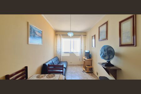 Sala de apartamento para alugar com 1 quarto, 56m² em Aviação, Praia Grande