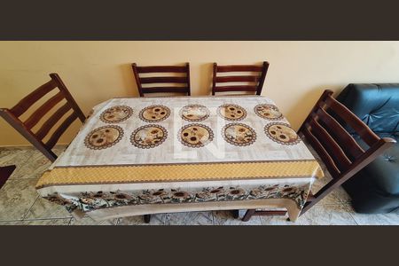 Detalhe da sala de apartamento para alugar com 1 quarto, 56m² em Aviação, Praia Grande