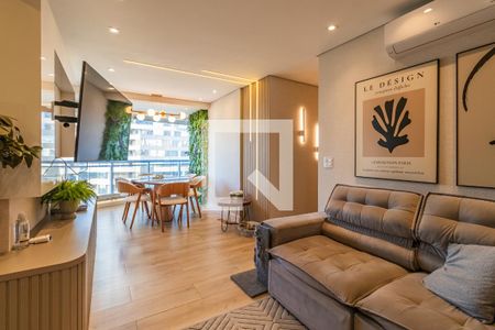 Sala de apartamento para alugar com 2 quartos, 70m² em Dezoito do Forte Empresarial/alphaville., Barueri