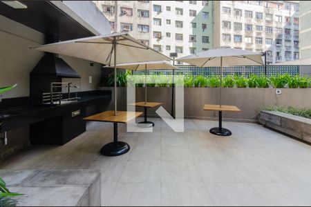 Studio para alugar com 26m², 1 quarto e sem vaga Studio para alugar com 26m², 1 quarto e sem vagaÁrea comum - Churrasqueira