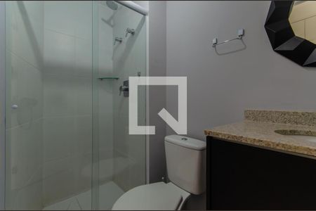 Banheiro de kitnet/studio para alugar com 1 quarto, 26m² em Sé, São Paulo