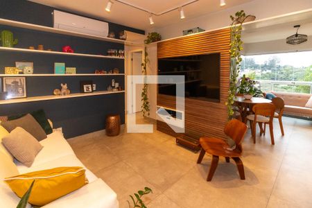 Sala/Cozinha de apartamento à venda com 2 quartos, 57m² em Vila Andrade, São Paulo