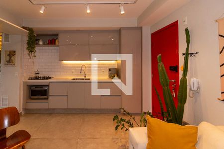 Sala/Cozinha de apartamento à venda com 2 quartos, 57m² em Vila Andrade, São Paulo