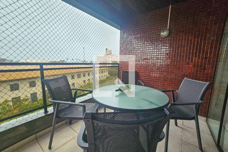 Varanda da sala de apartamento para alugar com 3 quartos, 132m² em Enseada, Guarujá
