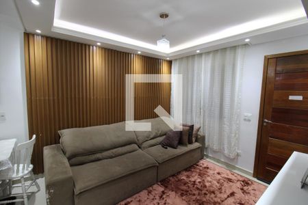Sala / Cozinha de casa de condomínio à venda com 2 quartos, 50m² em Vila Isolina Mazzei, São Paulo