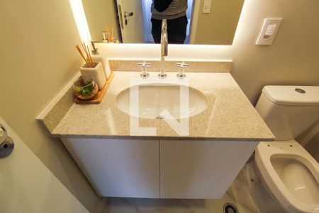 Banheiro de apartamento à venda com 1 quarto, 27m² em Belenzinho, São Paulo