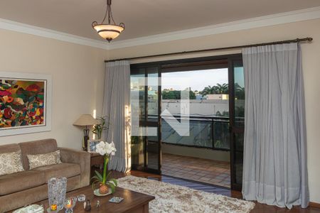 Sala de Estar - Detalhes de apartamento para alugar com 6 quartos, 370m² em Centro, Ribeirão Preto