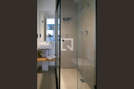 Studio para alugar com 28m², 0 quarto e 1 vaga Studio para alugar com 28m², 0 quarto e 1 vagaBanheiro Studio