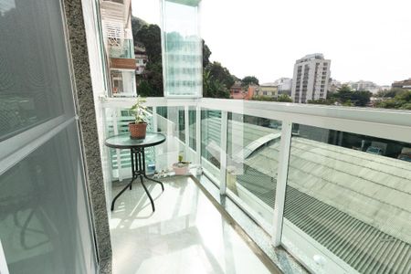 Varanda da Sala de apartamento para alugar com 2 quartos, 63m² em Tijuca, Rio de Janeiro