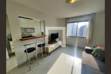 Sala de apartamento para alugar com 2 quartos, 69m² em Moema, São Paulo