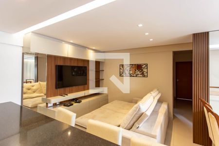 Sala de apartamento para alugar com 3 quartos, 83m² em Buritis, Belo Horizonte