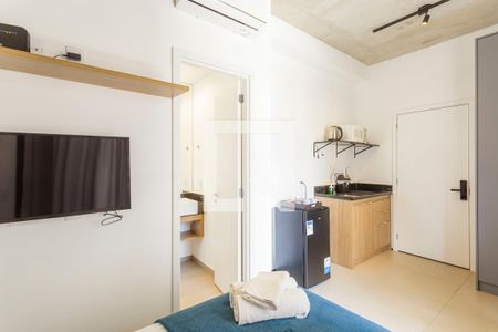 Studio para alugar com 27m², 1 quarto e sem vaga Studio para alugar com 27m², 1 quarto e sem vagaSala/Quarto