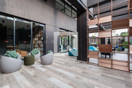 Studio para alugar com 27m², 1 quarto e sem vaga Studio para alugar com 27m², 1 quarto e sem vagaÁrea comum - Salão de festas