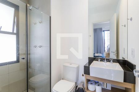 Studio para alugar com 27m², 1 quarto e sem vaga Studio para alugar com 27m², 1 quarto e sem vagaBanheiro